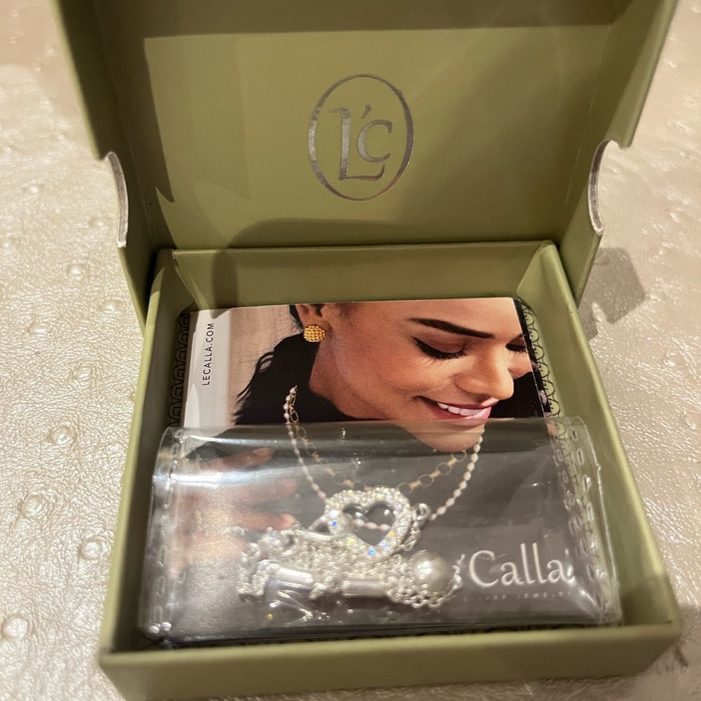 Calla stainless steel heart necklace
